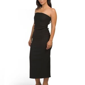 NWT ZARA BLACK Midi Dress SIZE M